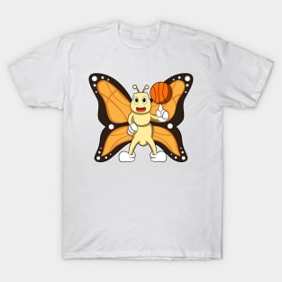 Butterfly as Sports with Basketball T-Shirt